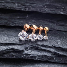 Gold Zircon Cartilage Earrings Helix Earring Helix Piercing Tragus Earrings Tragus jewelry