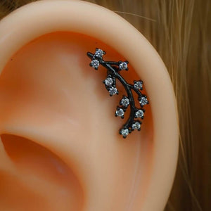 Flower Zircon Helix Earring Cartilage Earring Cartilage Piercing Helix Earring Helix Piercing