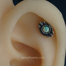 Eye Opal Cartilage Earring Helix Earring Cartilage Stud Conch Piercing